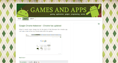 Desktop Screenshot of gamesandapps.blogspot.com