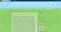 Desktop Screenshot of childrenshaircare.blogspot.com