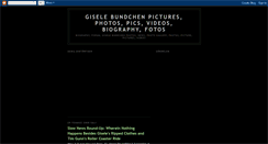 Desktop Screenshot of giselebundchen-blog.blogspot.com