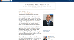 Desktop Screenshot of holisticperspectives.blogspot.com