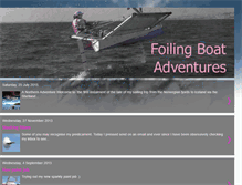 Tablet Screenshot of foilingboatadventures.blogspot.com