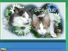 Tablet Screenshot of cat-a-holic.blogspot.com