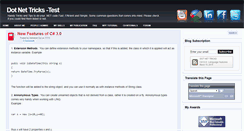 Desktop Screenshot of dotnetrickstest.blogspot.com