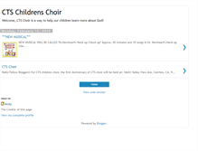 Tablet Screenshot of ctschildrenchoir.blogspot.com