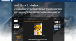 Desktop Screenshot of evolutionsindesign.blogspot.com