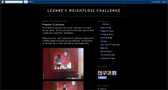 Desktop Screenshot of leannesweightlosschallenge.blogspot.com