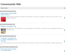 Tablet Screenshot of comunicacion-web.blogspot.com