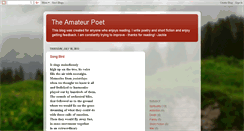 Desktop Screenshot of amateurpoet77.blogspot.com