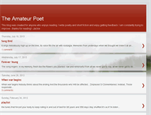 Tablet Screenshot of amateurpoet77.blogspot.com