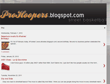 Tablet Screenshot of prohoopers.blogspot.com