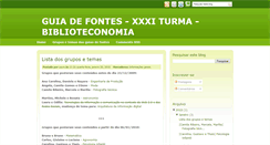 Desktop Screenshot of guiadefontes-biblioteconomia.blogspot.com
