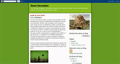 Desktop Screenshot of deuxsecondes.blogspot.com