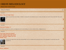 Tablet Screenshot of orionmelodology2.blogspot.com