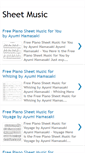 Mobile Screenshot of freepopularpianosheetmusic.blogspot.com