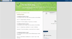 Desktop Screenshot of blogmaxpower.blogspot.com