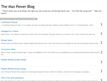 Tablet Screenshot of blogmaxpower.blogspot.com