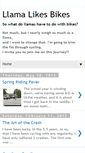 Mobile Screenshot of llamalikesbikes.blogspot.com
