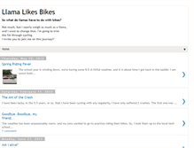 Tablet Screenshot of llamalikesbikes.blogspot.com