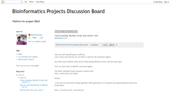 Desktop Screenshot of bioinformaticsproject.blogspot.com