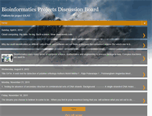 Tablet Screenshot of bioinformaticsproject.blogspot.com