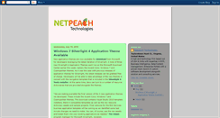 Desktop Screenshot of netpeachtech.blogspot.com