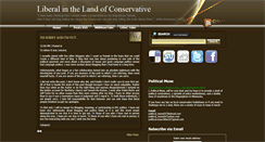 Desktop Screenshot of liberalinthelandofconservative.blogspot.com