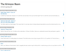 Tablet Screenshot of krimzonroom.blogspot.com