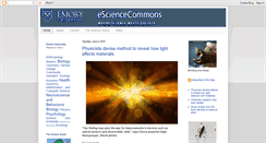 Desktop Screenshot of esciencecommons.blogspot.com