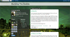 Desktop Screenshot of bursting-the-bubble.blogspot.com