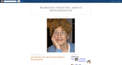 Desktop Screenshot of momoirswritingaboutmoms.blogspot.com