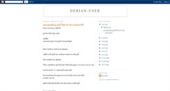 Desktop Screenshot of debian-user.blogspot.com