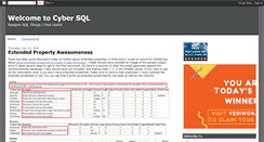 Desktop Screenshot of cybersql.blogspot.com