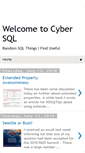 Mobile Screenshot of cybersql.blogspot.com