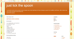 Desktop Screenshot of justlickthespoon.blogspot.com