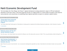 Tablet Screenshot of haitieconomicdevelopmentfund.blogspot.com