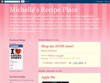 Tablet Screenshot of michellesrecipeplace-michie.blogspot.com