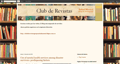 Desktop Screenshot of clubderevistasgruposaludmental.blogspot.com