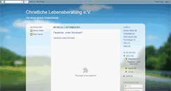 Desktop Screenshot of christliche-lebensberatung.blogspot.com