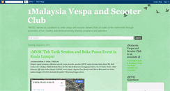 Desktop Screenshot of 1malaysiavespascooterclub.blogspot.com