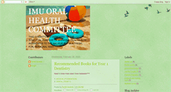 Desktop Screenshot of imuoralhealth.blogspot.com