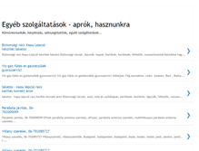 Tablet Screenshot of egyeb-szolgaltatasok.blogspot.com