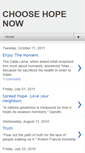 Mobile Screenshot of choosehopenow.blogspot.com