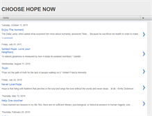 Tablet Screenshot of choosehopenow.blogspot.com