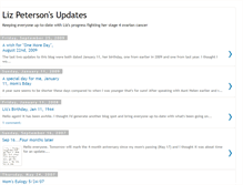 Tablet Screenshot of lizbeatscancer.blogspot.com