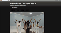 Desktop Screenshot of ministerioaesperanca.blogspot.com