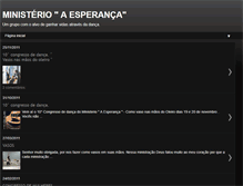 Tablet Screenshot of ministerioaesperanca.blogspot.com