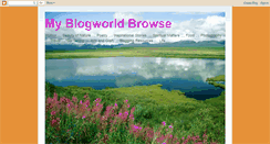 Desktop Screenshot of myblogworldbrowseblog.blogspot.com