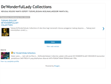Tablet Screenshot of dewonderfulladycollections.blogspot.com