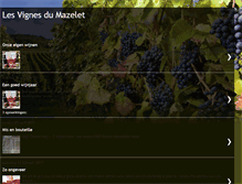 Tablet Screenshot of domainedumazelet.blogspot.com