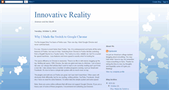 Desktop Screenshot of innovativereality.blogspot.com